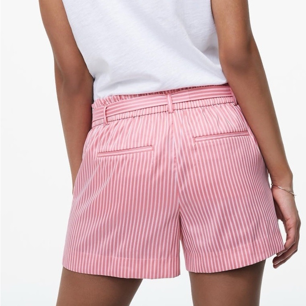 Ann Taylor LOFT Paperbag Waist Striped Shorts - Picture 11 of 14